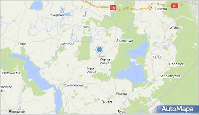 mapa Wielka Wólka, Wielka Wólka na mapie Targeo